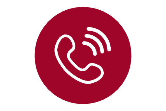 Telefonsymbol BD Rot